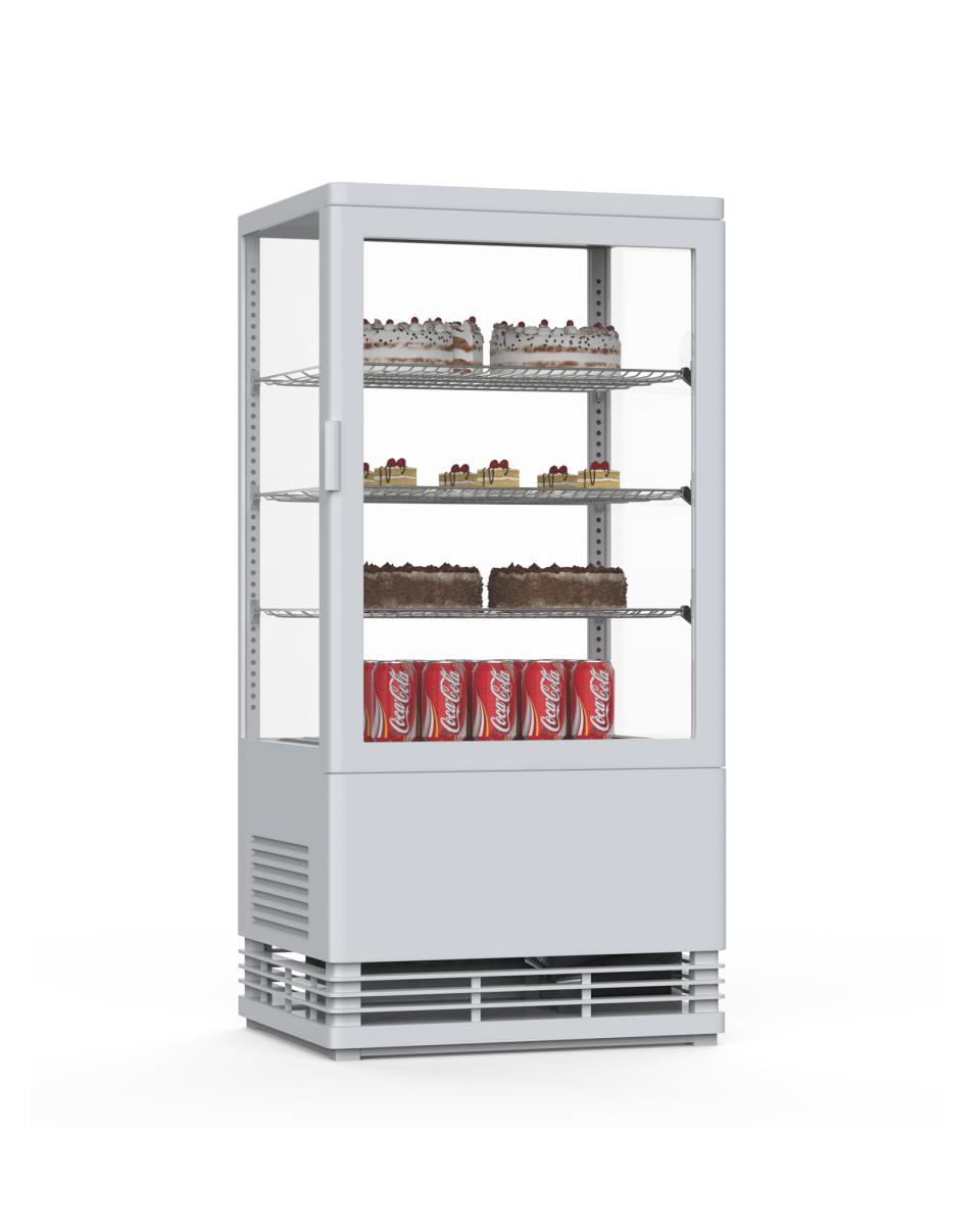 Koelvitrine - 70 Liter - Wit - LED - Promoline
