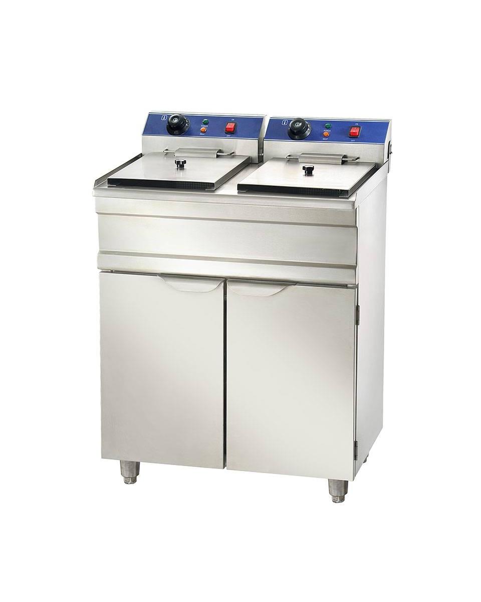 Horeca friteuse - Elektrisch - 2 x 13 Liter - 400V - Staandmodel - Promoline