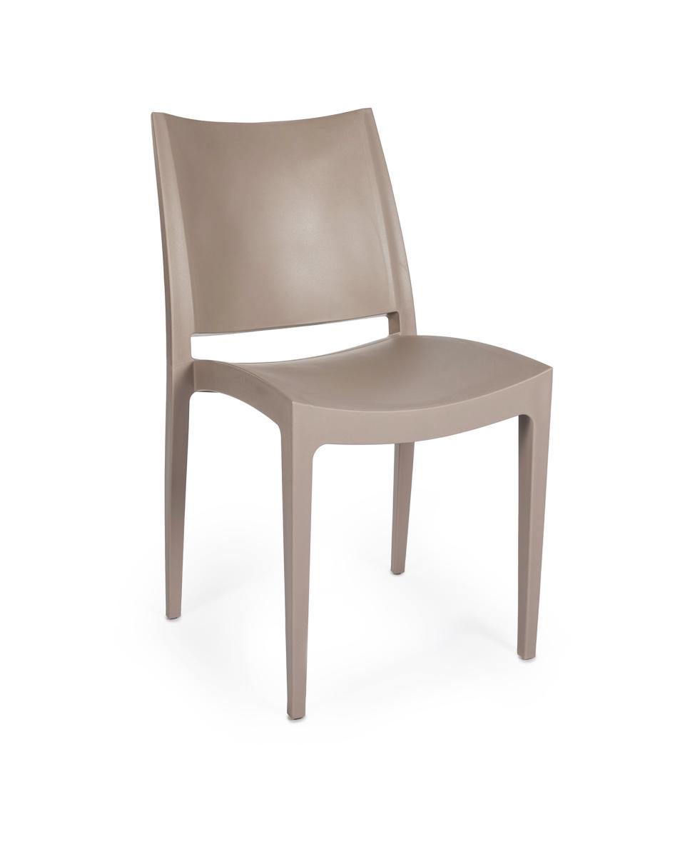Terrasstoel - Lotus - Taupe - Kunststof - Promoline