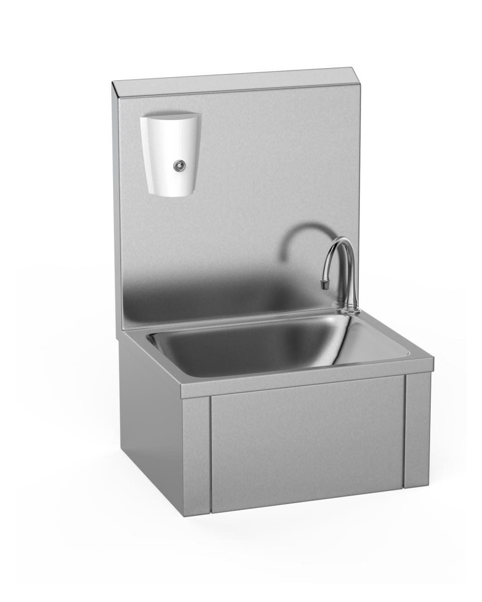 RVS Handenwasbak - Kniebediening - Diepte 33.5 CM - Promoline