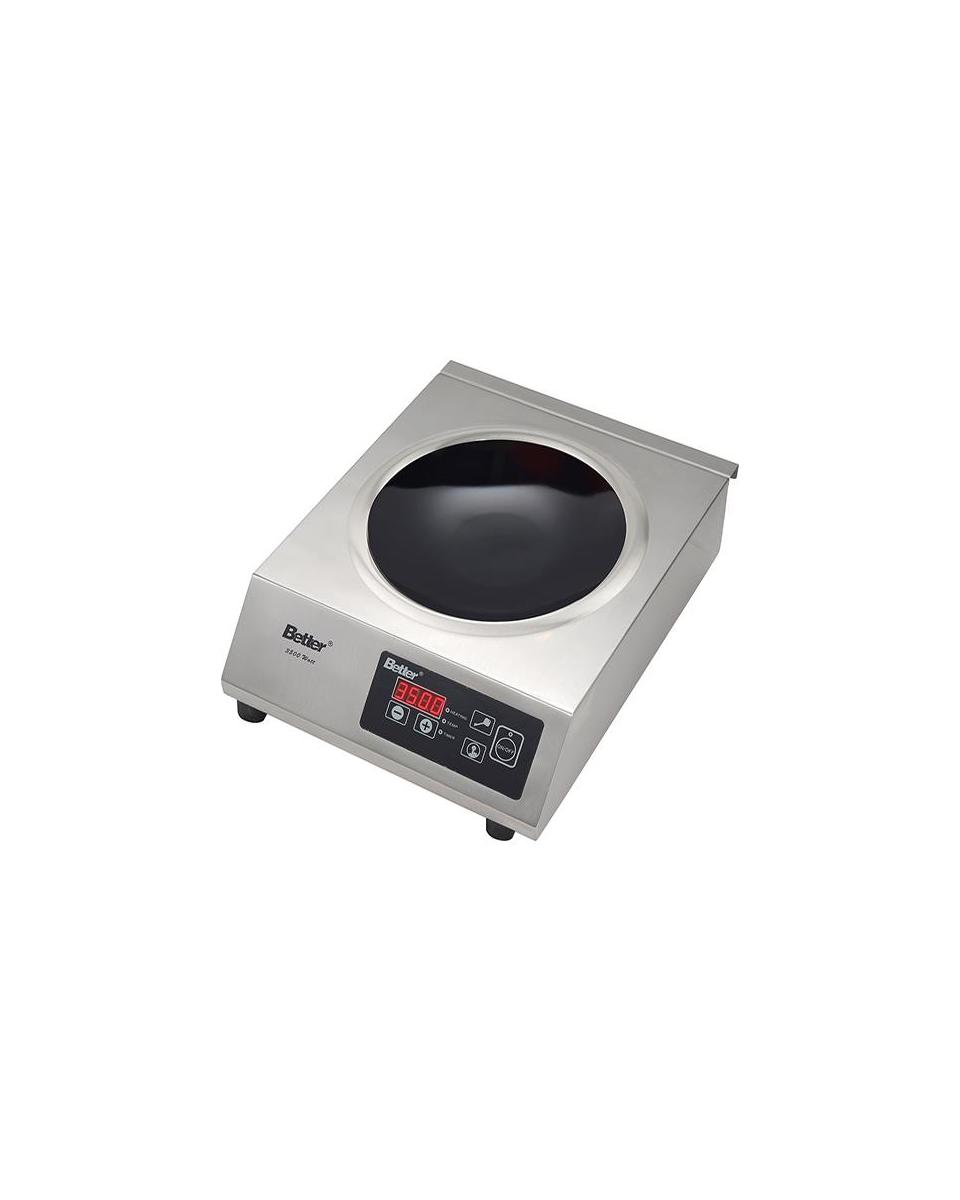 Wok inductie kookplaat - RVS - 3500 W - Promoline