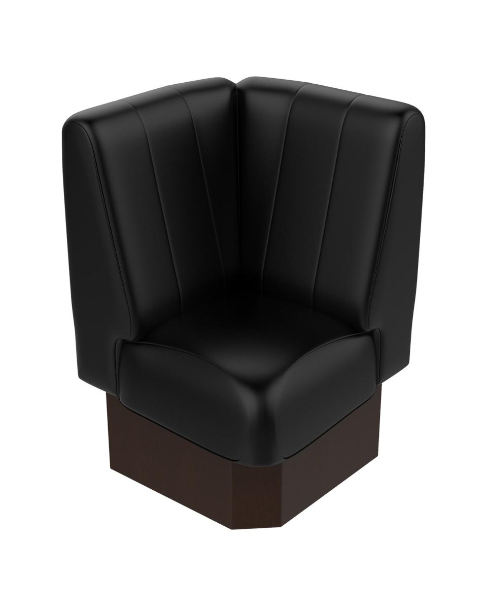Hoekbank - Bistro - Zwart - 60 x 60 cm - Promoline