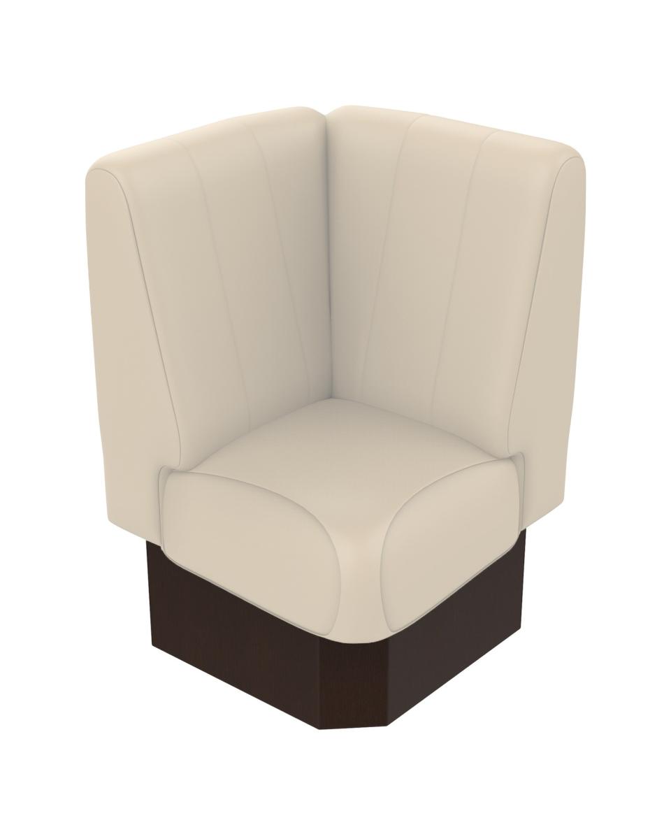 Hoekbank - Bistro - Crème - 60 x 60 cm - Promoline