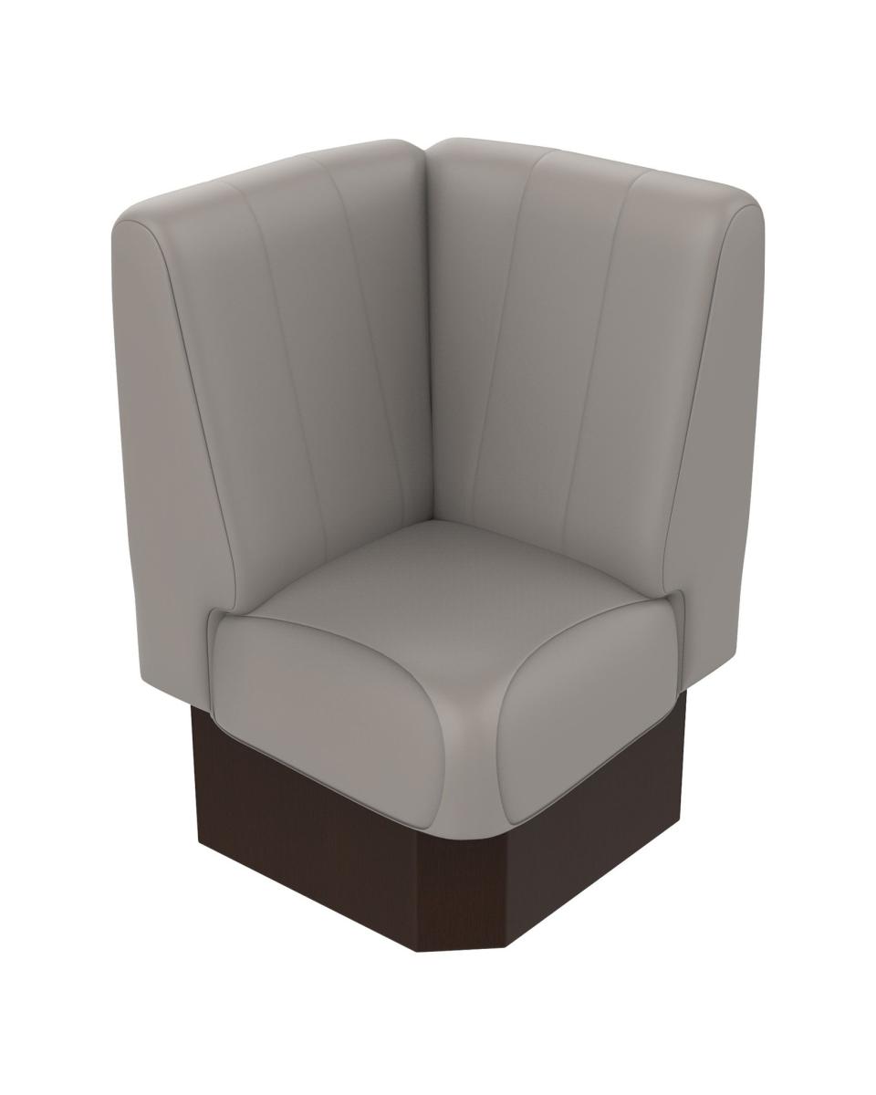 Hoekbank - Bistro - Grijs - 60 x 60 cm - Promoline