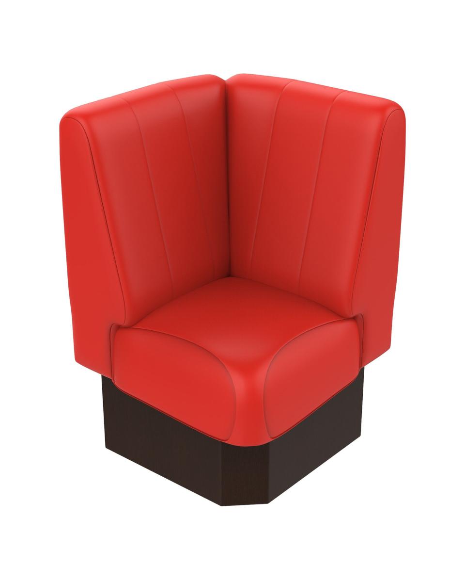Hoekbank - Bistro - Rood - 60 x 60 cm - Promoline