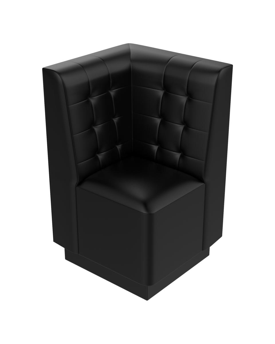 Hoekbank - Amsterdam - 65 x 65 cm - Zwart - Promoline