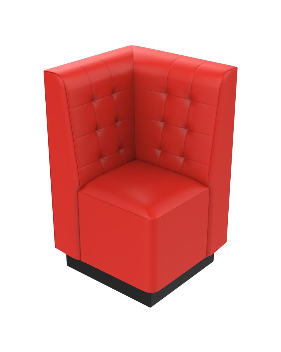 Hoekbank - Amsterdam - 65 x 65 cm - Rood - Promoline
