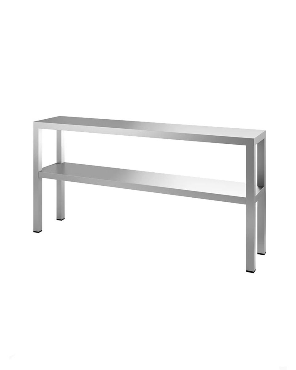 Etagere - RVS - 2 Niveaus - H 65 x 120 x 30 CM - Demontabel - Promoline