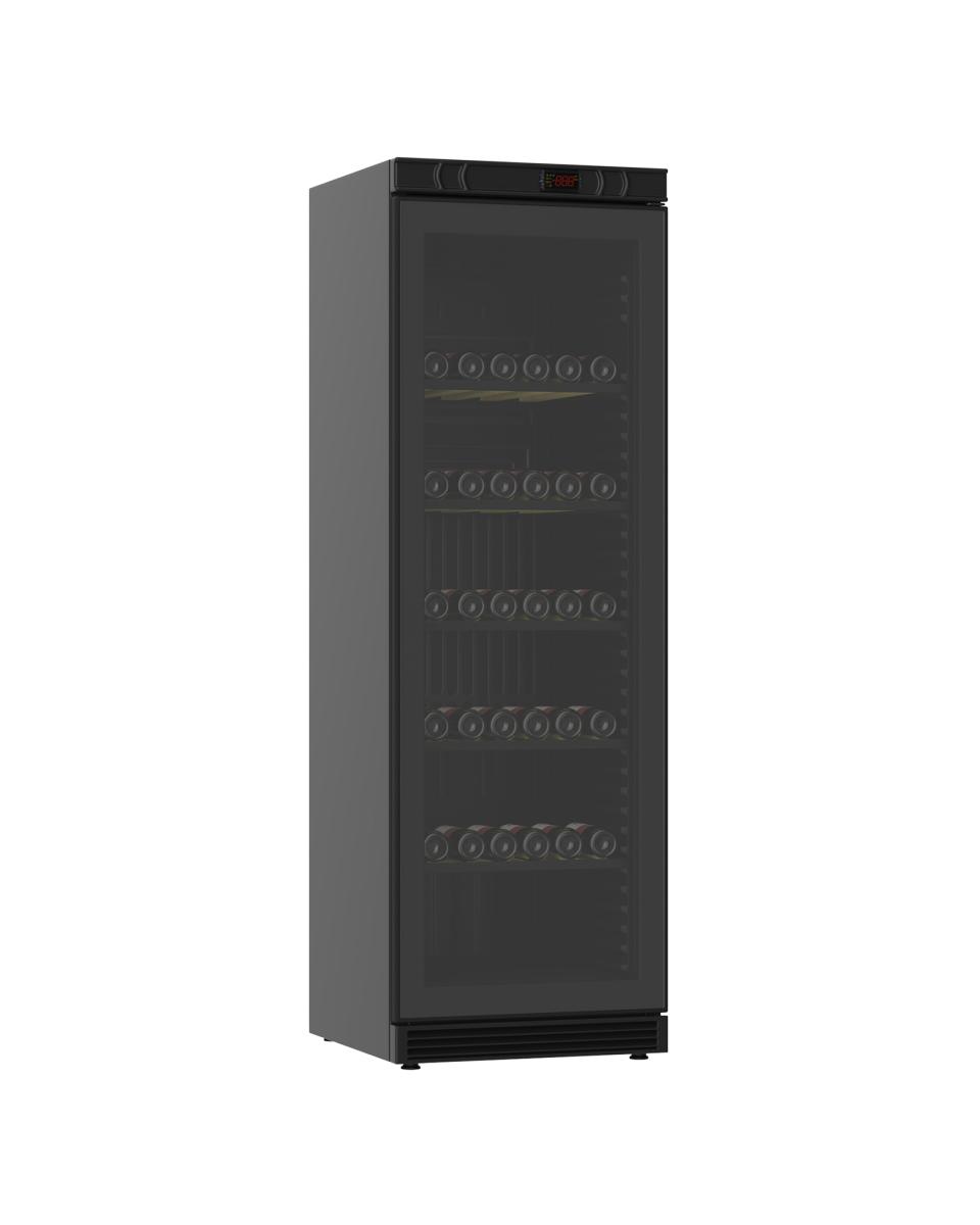 Wijnkoelkast - 385 Liter - 1 Deurs - Zwart - H 183.2 x 59.5 x 60.5 CM - Promoline
