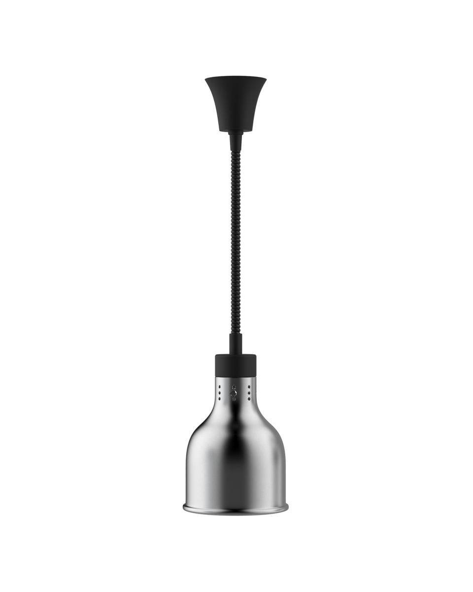 Warmhoudlamp - Incl. lamp - 250 Watt - Zilver - 230 V - Verstelbaar - 150 CM - Bol - Promoline