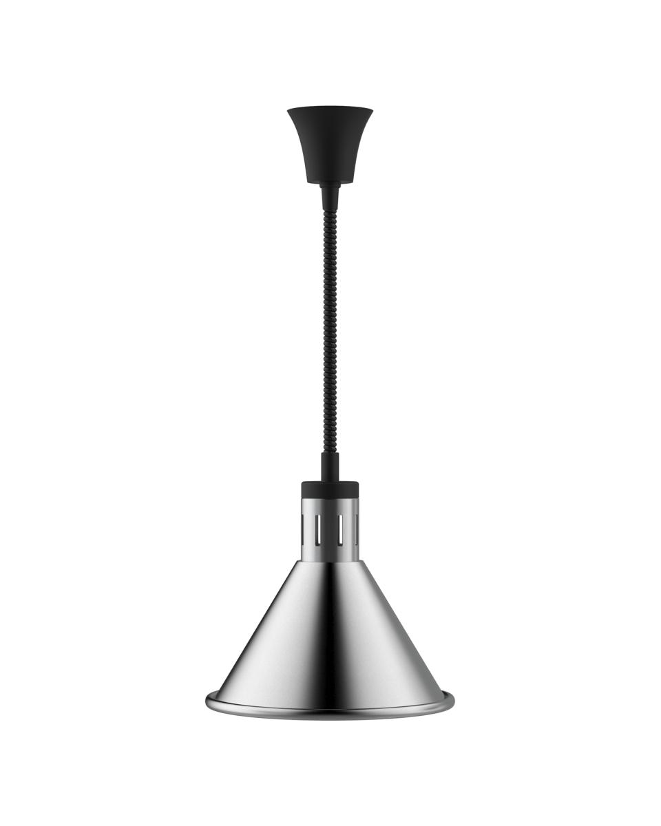 Warmhoudlamp - Incl. lamp - 250 Watt - Zilver - 230 V - Verstelbaar - 150 CM - Promoline