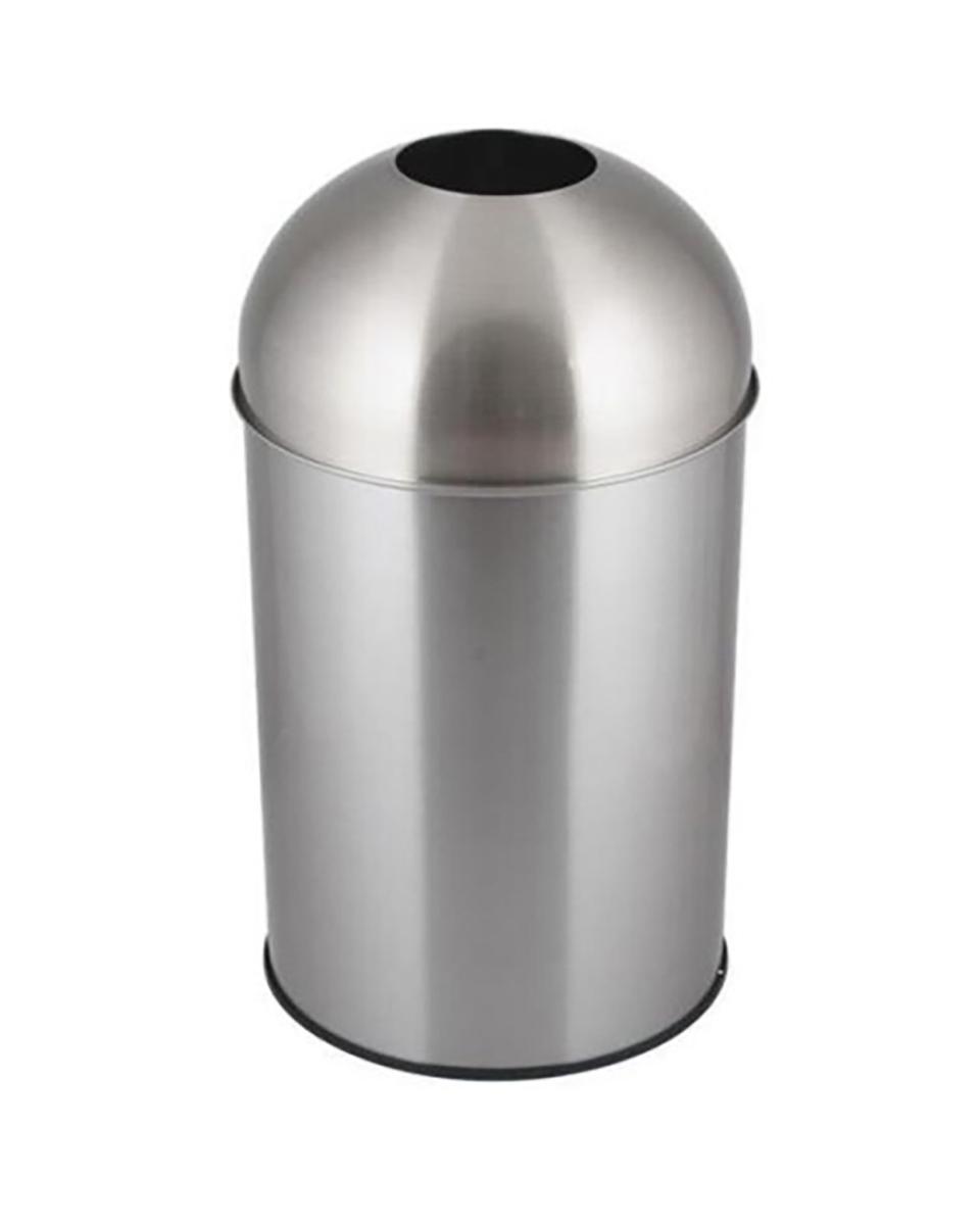 Afvalbak - 50 Liter - RVS - Ø35 CM - Promoline