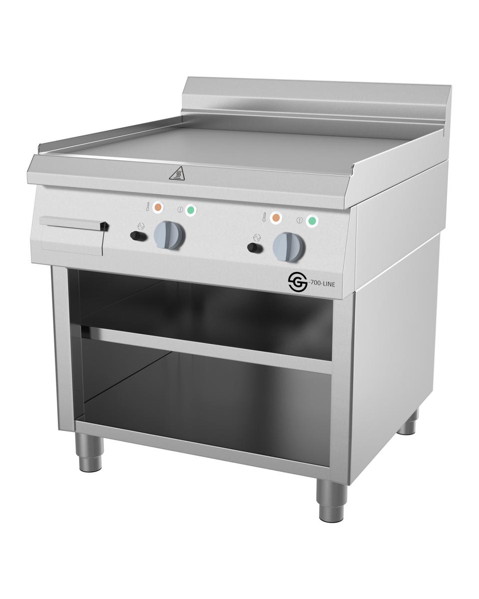 Bakplaat - G700 Line - Elektrisch - Glad - 80 CM - Open Onderstel - Promoline