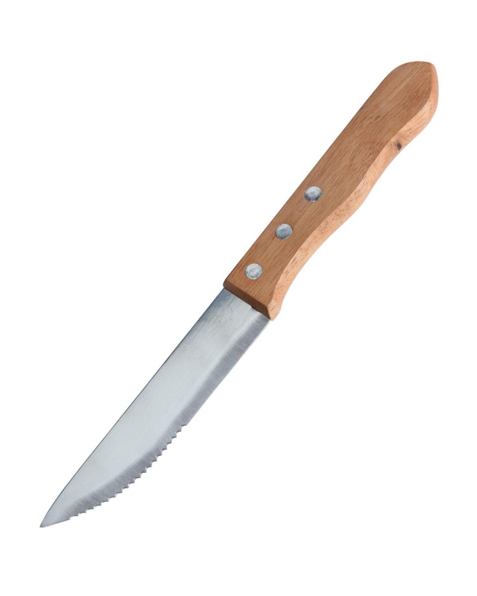 Steakmes set - 4 Delig - Jumbo - Bruin - Promoline