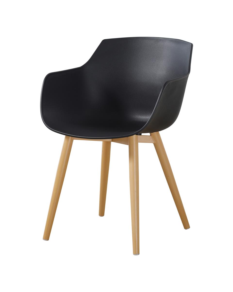 Horeca stoel - Alexia - Zwart / Hout - Promoline