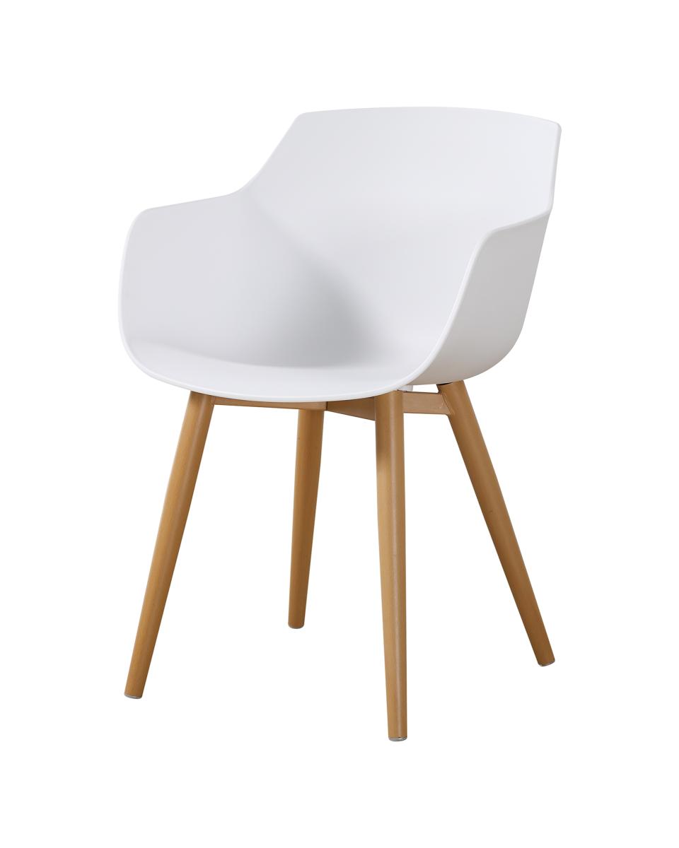 Horeca stoel - Alexia - Wit / Hout - Promoline