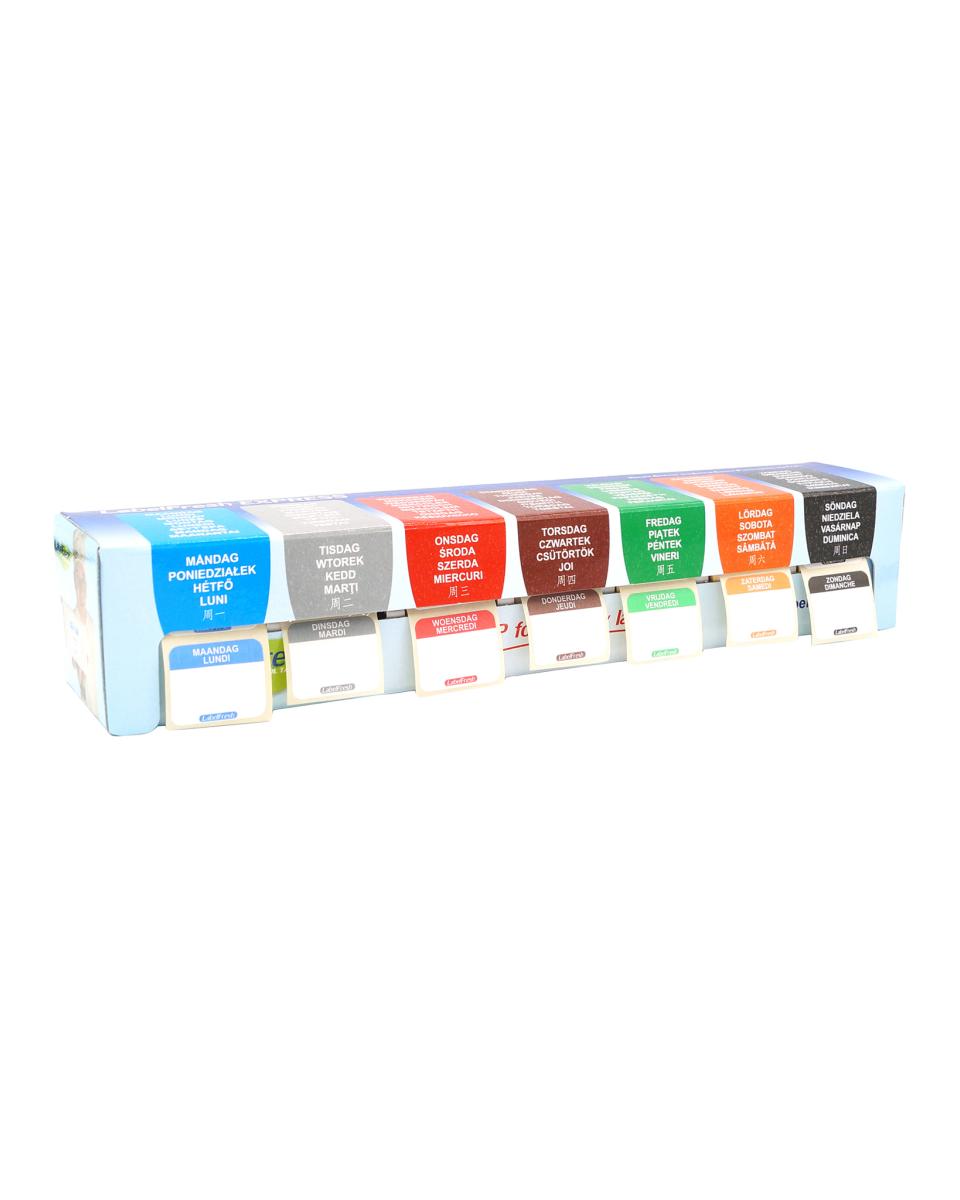 Dispenser daglabels - Met labels - Daglabels - 3 x 2.5 CM - Papier - Label Fresh - Easy - 532405