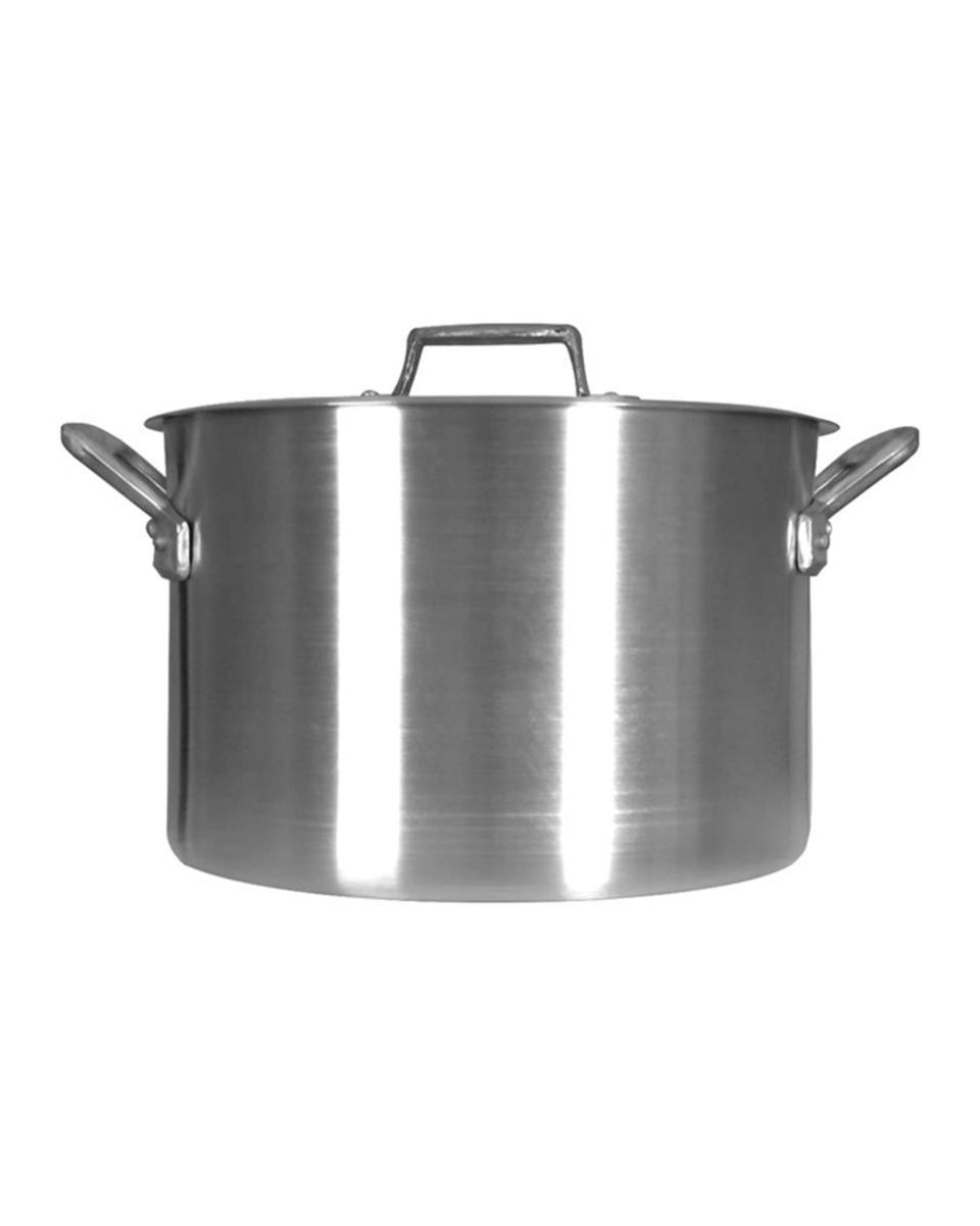Kookpan - Ø40 x 27 H CM - 34 Liter - Aluminium - met deksel - 88695