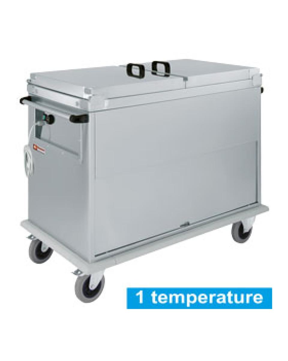 Bain-marie - Elektrisch - Op wagen - 2 x 1/1 GN - Diamond - CTBM/2C-T