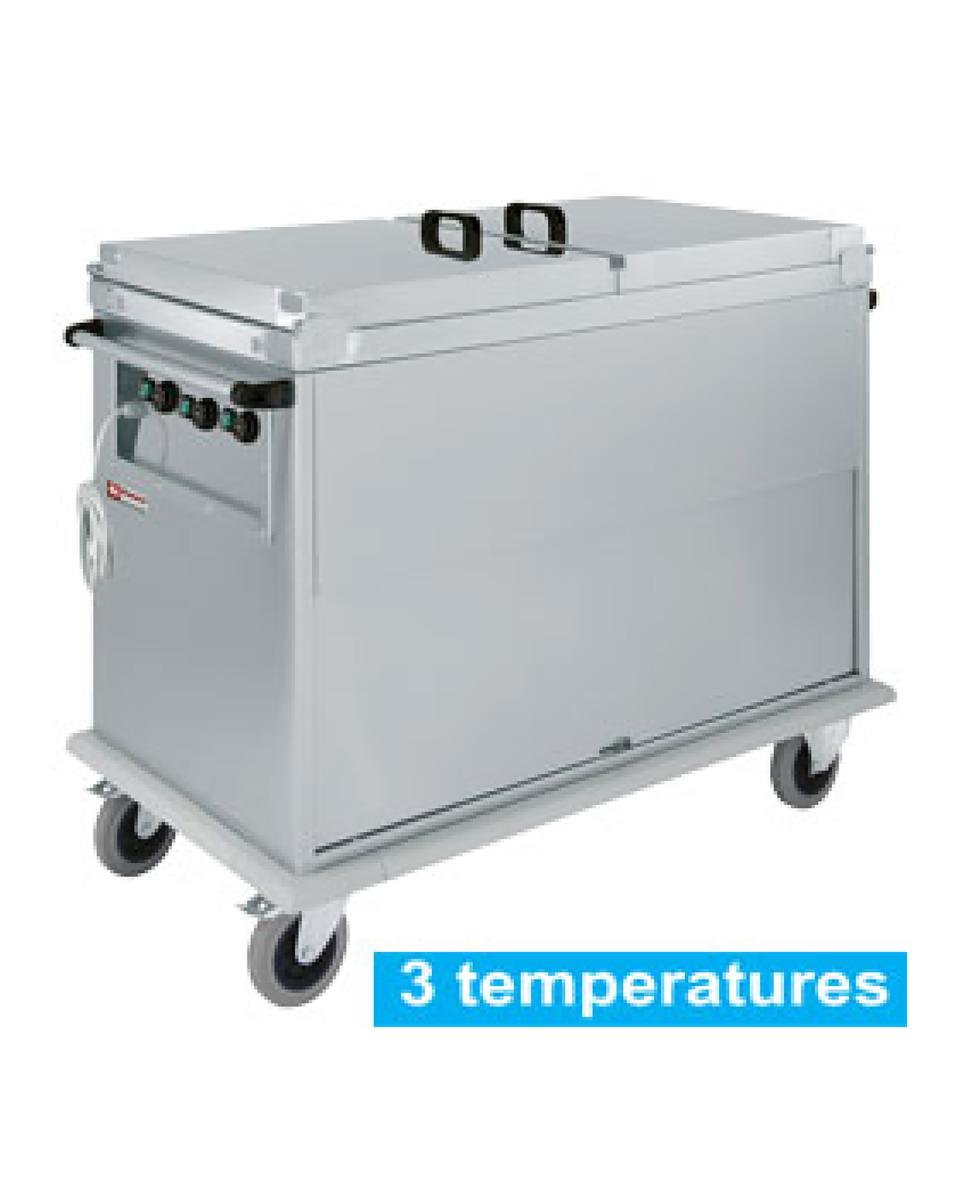 Bain-marie - Elektrisch - Op wagen - 3 x 1/1 GN - Diamond - CTBM/3C-TD