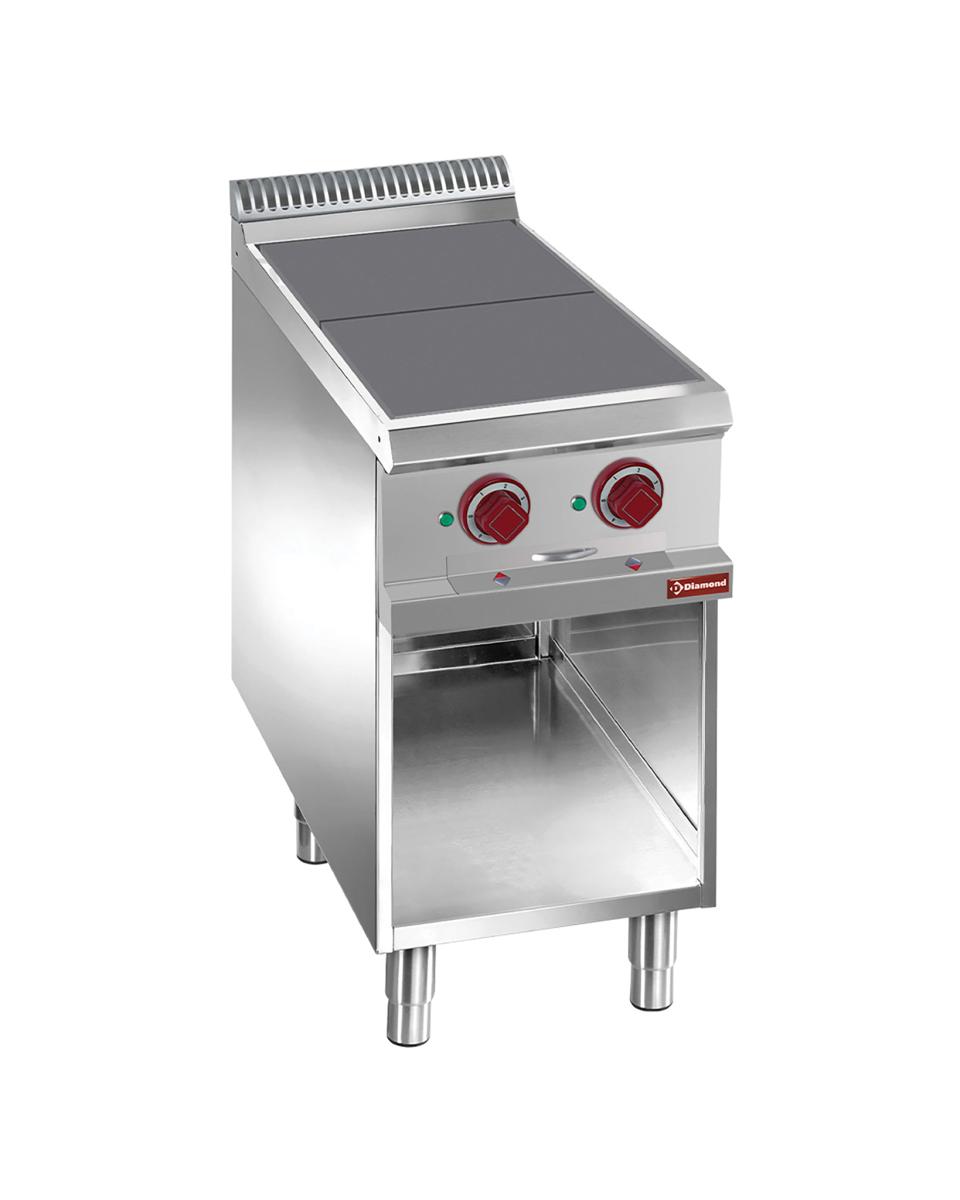 Fornuis - Elektrisch - 2 Platen - 30x30 CM - Open onderstel - Diamond - E7/2SPA4