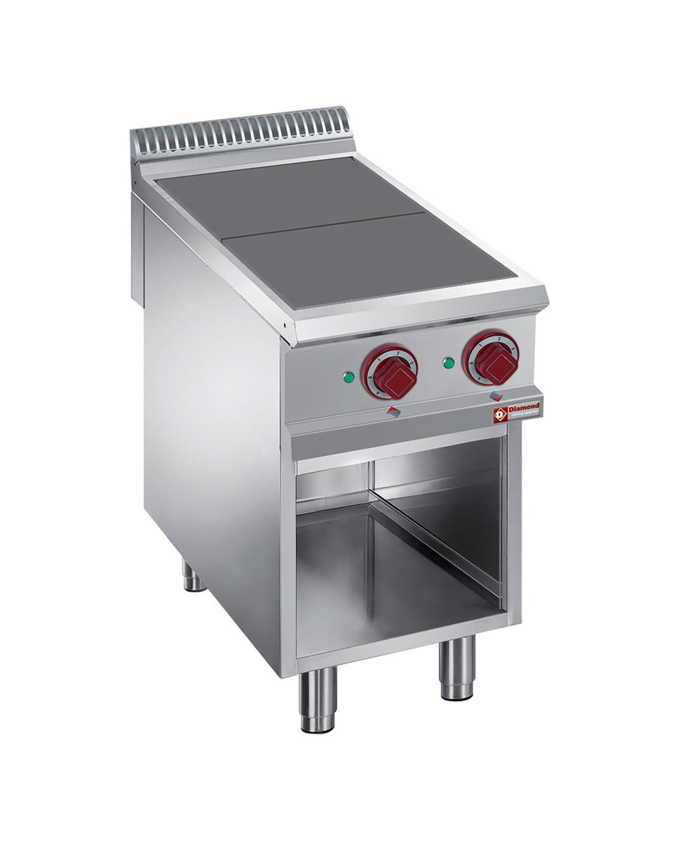 Fornuis - Elektrisch - 2 Platen - 30x30 CM - Open onderstel - Diamond - E9/2SPA4