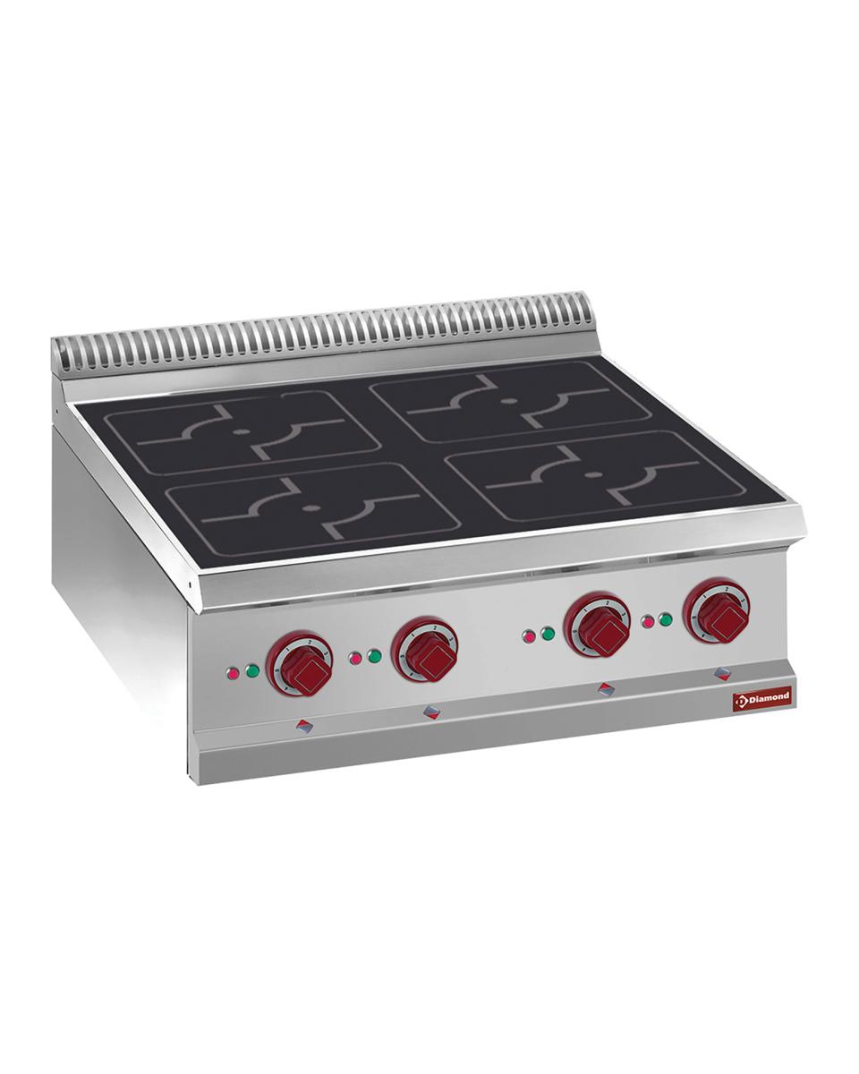 Fornuis - Inductie - 4 Zones - 4 x 3.5kW - Tafelmodel - Diamond - E7/4ID7T