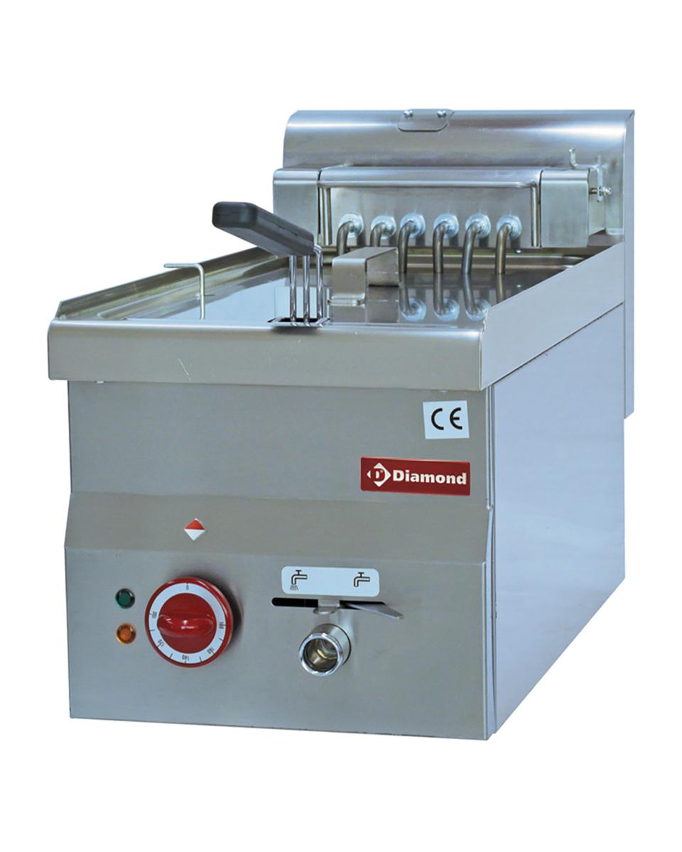 Friteuse - 10 Liter - Elektrisch - Aftapkraan - Tafelmodel - Diamond - E60/F10-3T-230/3-