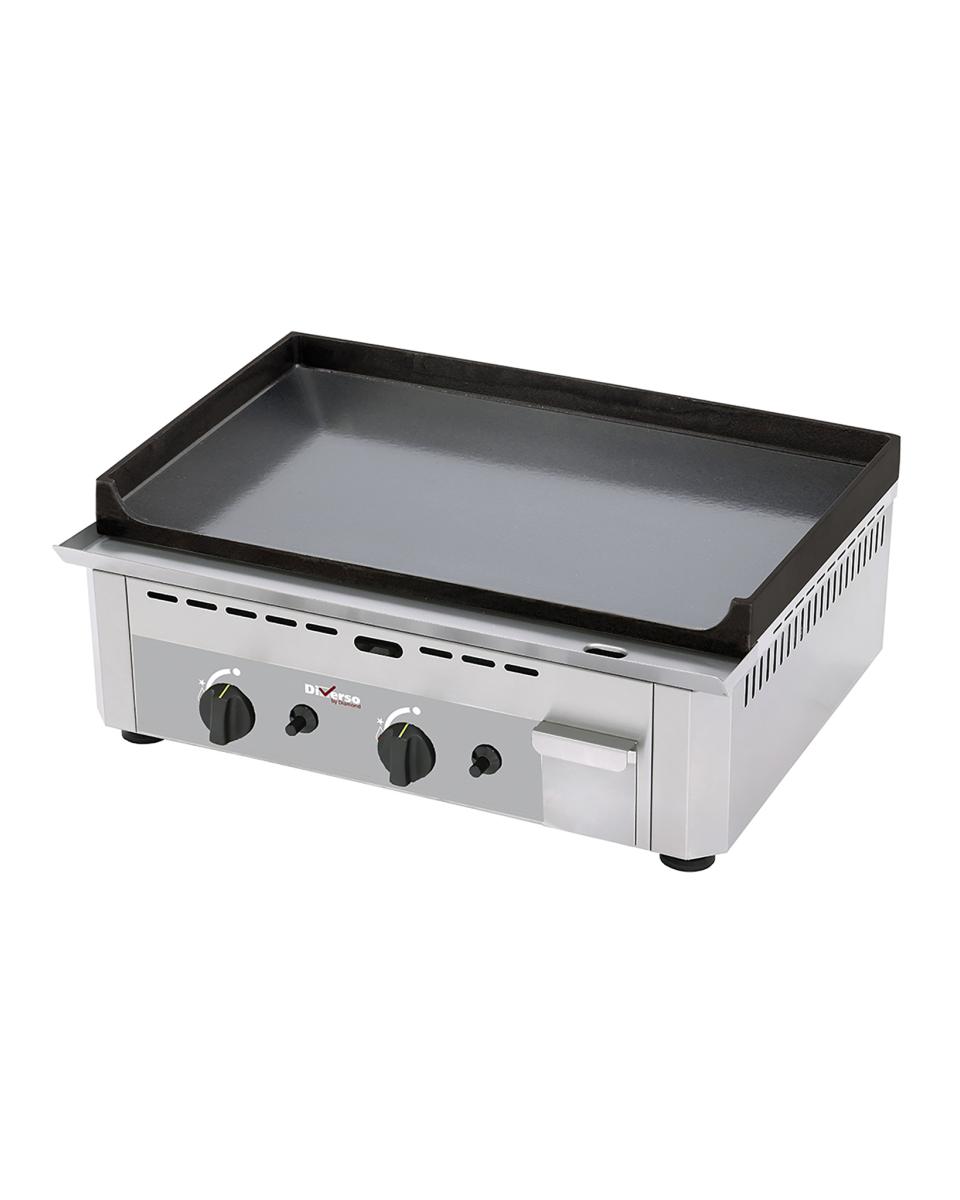 Bakplaat - Gas - Glad - Geëmailleerd - 60 CM - Diamond - WR-GP60-SS