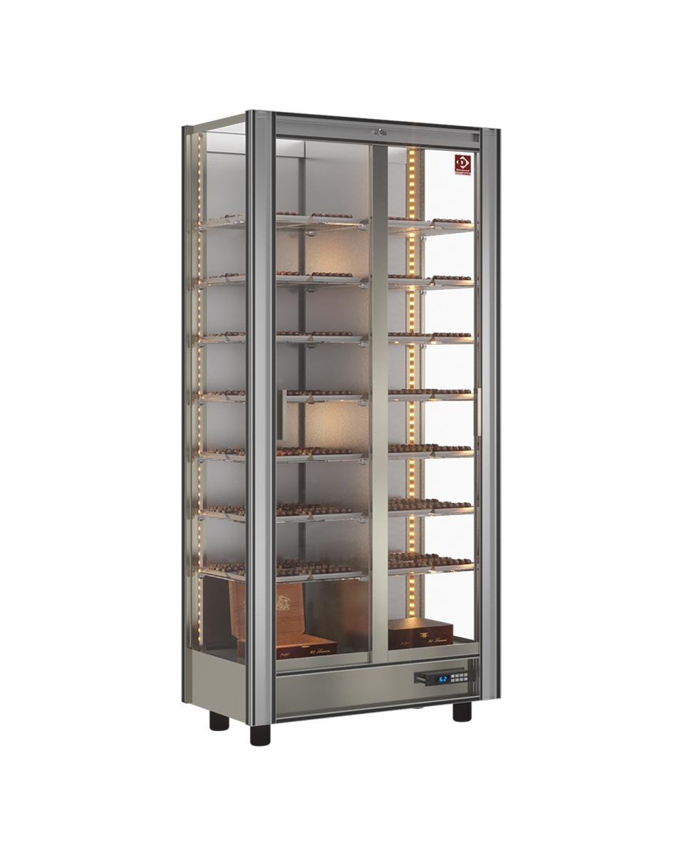 Chocolade vitrine - 530 Liter - Doorgeefmodel - H 189.1 x 86 x 53 CM  - Diamond - GCC-1/TR