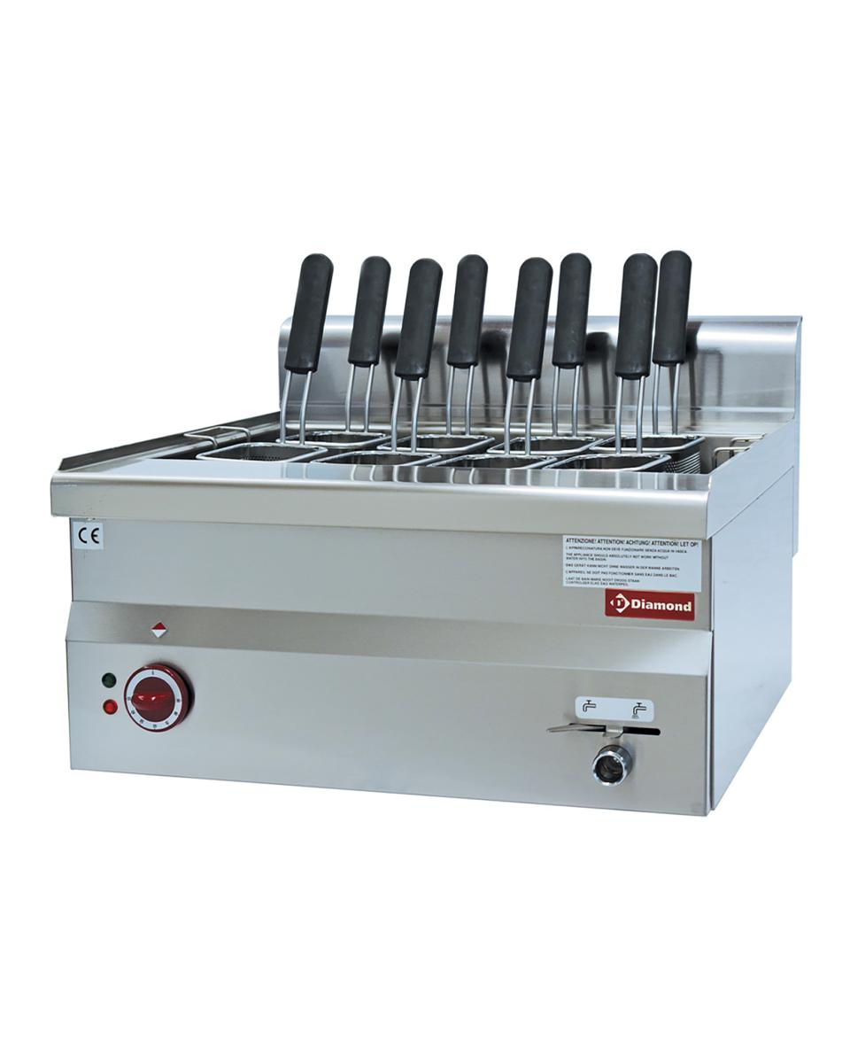 Pastakoker - 30 Liter - Elektrisch - Aftapkraan - Tafelmodel - Diamond - E60/CP6T-230/3-