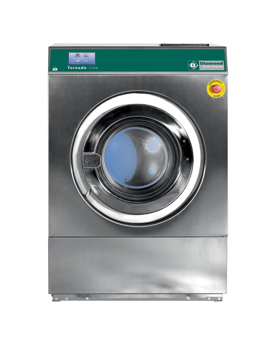 Wasmachine met super centrifugering - 18 KG - Elektrisch - RVS - Diamond - DLW18-TS/D