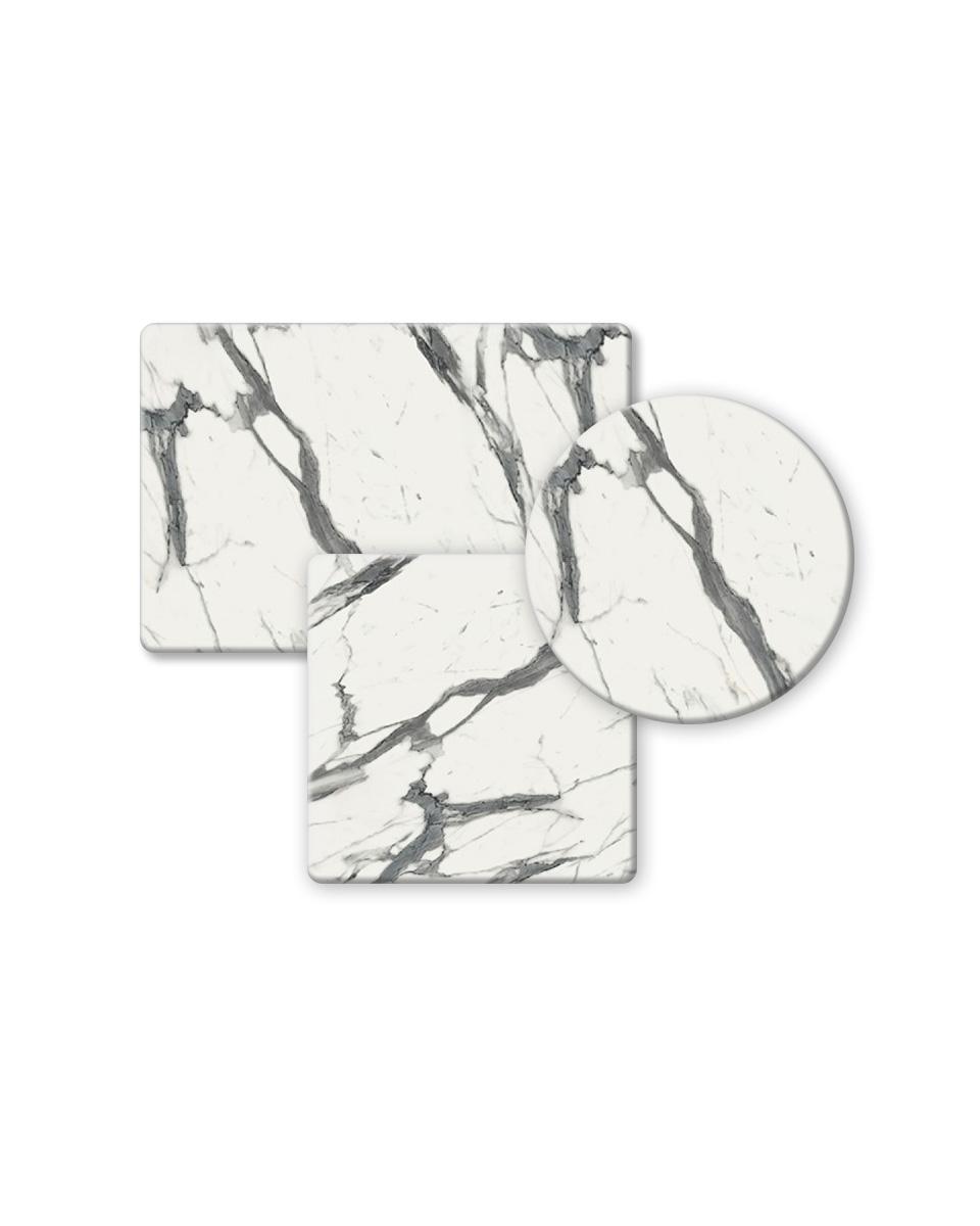 Terrastafelblad - Marmer Wit - Outdoor - Promoline