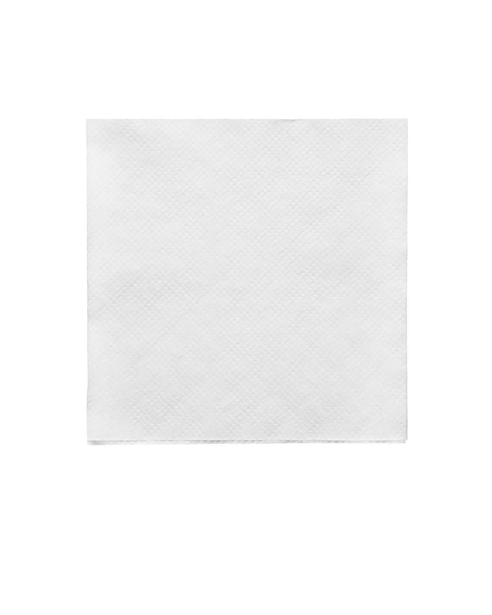 Cocktail servetten - 2000 stuks - Wit - 25 x 25 CM - Papier - Fiesta - CM560