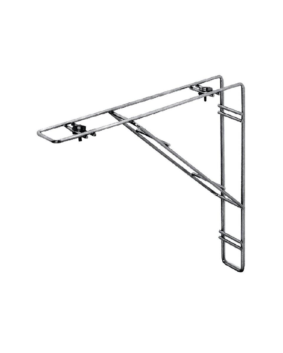 Wandbeugel afdruiprek - 2 stuks - H 33 x 33 CM - RVS - Vogue - L442
