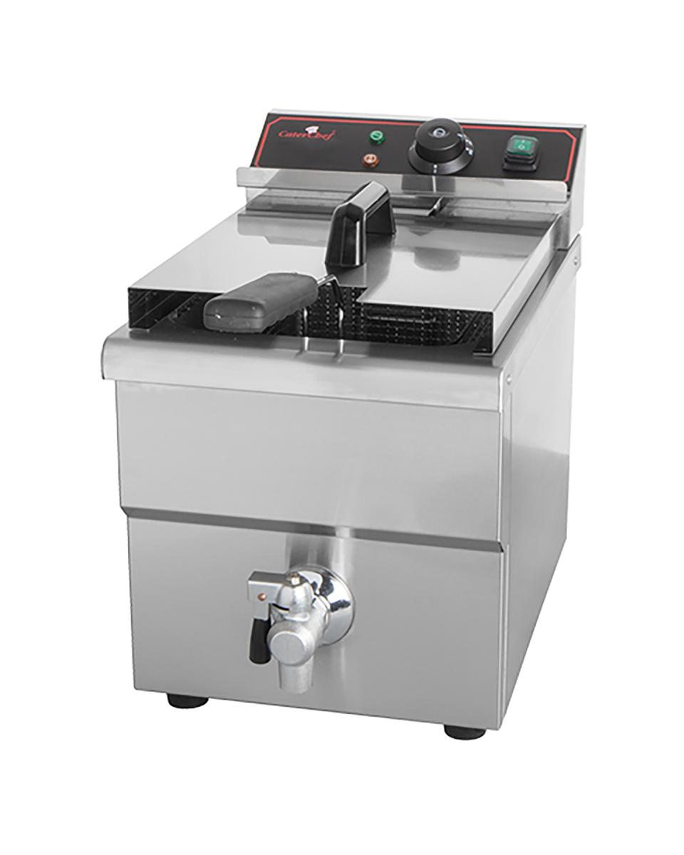 Friteuse - H 40.5 x 28.7 x 46.9 CM - 10 KG - 220 - 240 V - 3250 W - RVS - 8 Liter - Elektrisch - Caterchef - 688808