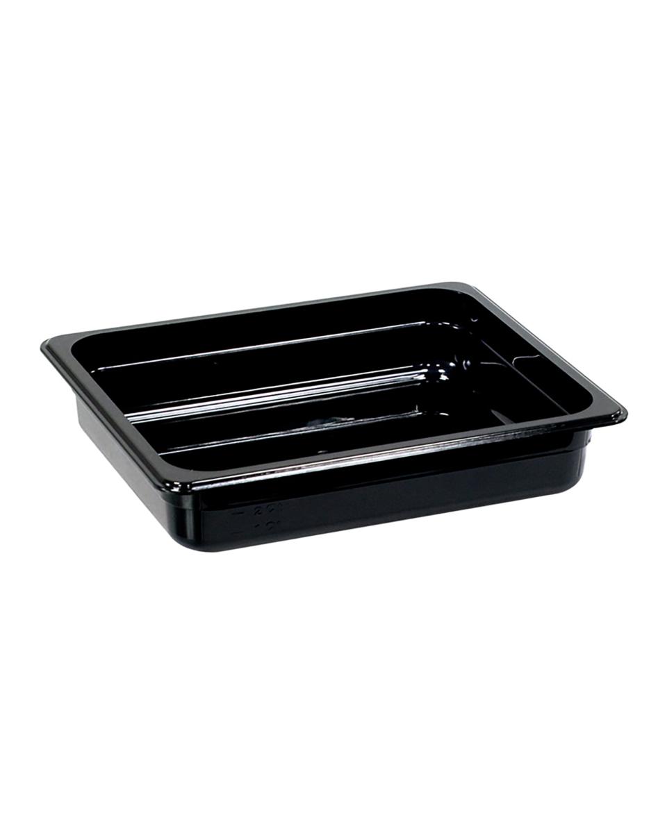 Gastronormbak - Polycarbonaat - Zwart - 1/2 GN - 65 mm - Promoline