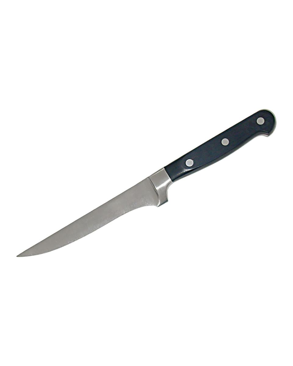 Uitbeenmes - 15 CM - Gesmeed - Zwart - Promoline