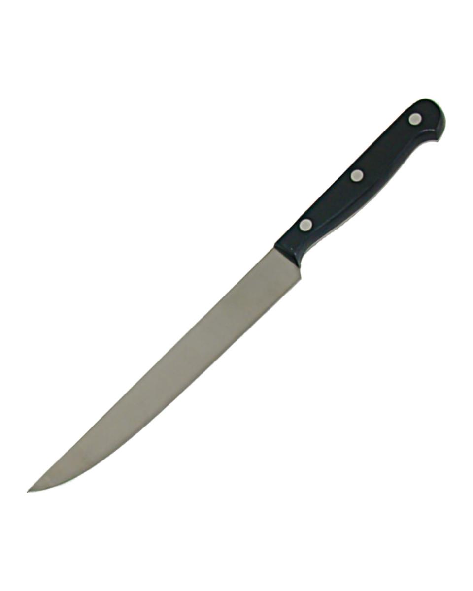 Universeel mes - 20 CM - Ergonomisch Handgreep - Zwart - Promoline