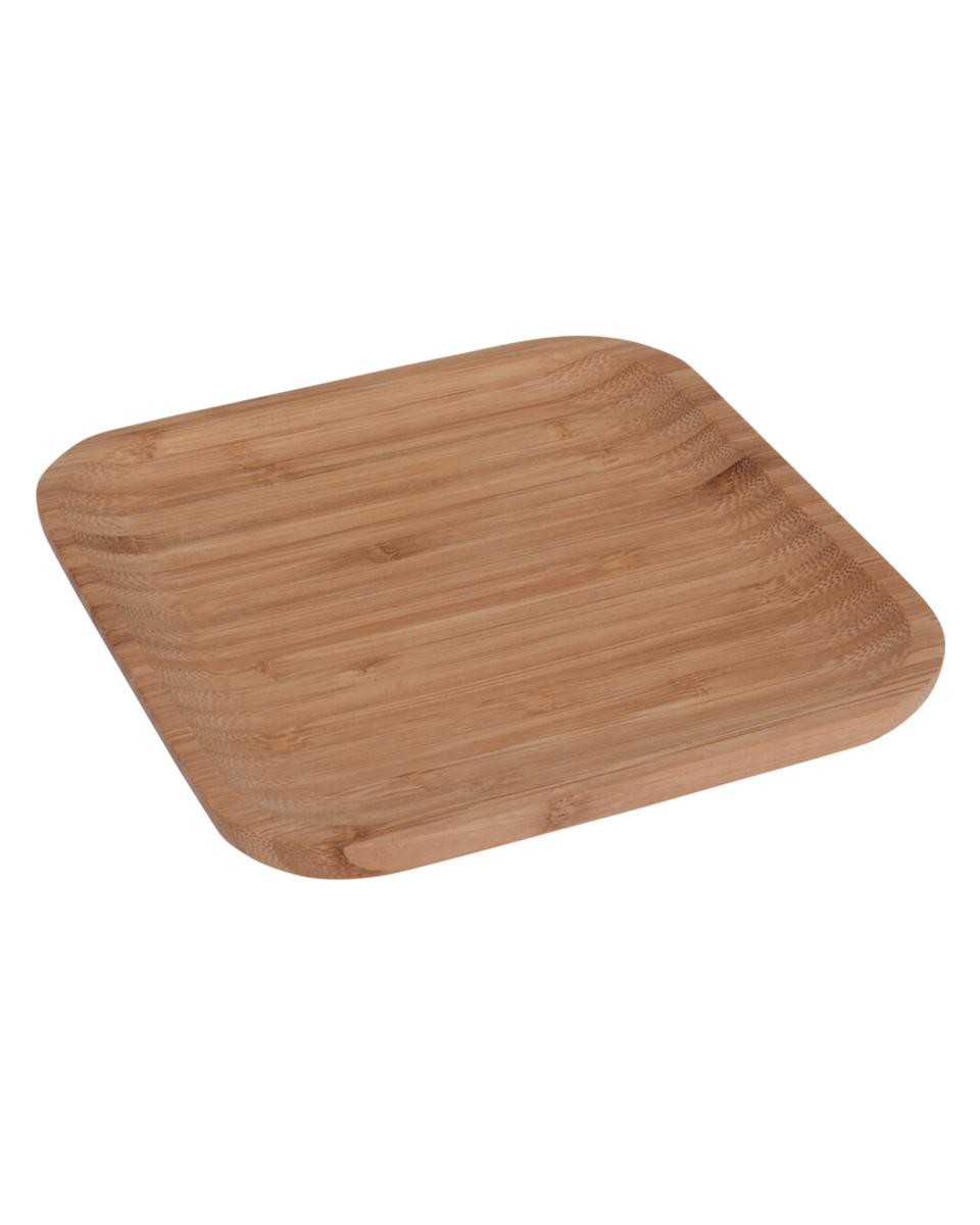 Serveerplateau - H 2 x 17.5 x 17.5 CM - Bamboe - Promoline
