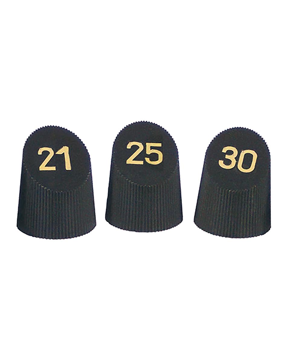 Tafelnummer Set - H 6 CM - 0.1 KG - Ø5 CM - Kunststof - Zwart - 733052