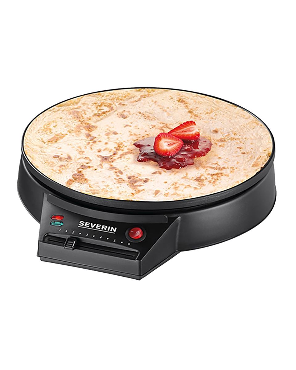 CrePe Bakapparaat - H 8 x 30.5 x 34.5 CM - 1.535 KG - Ø30 CM - 220 - 240 V - 1000 W - Metaal - Severin - 910054