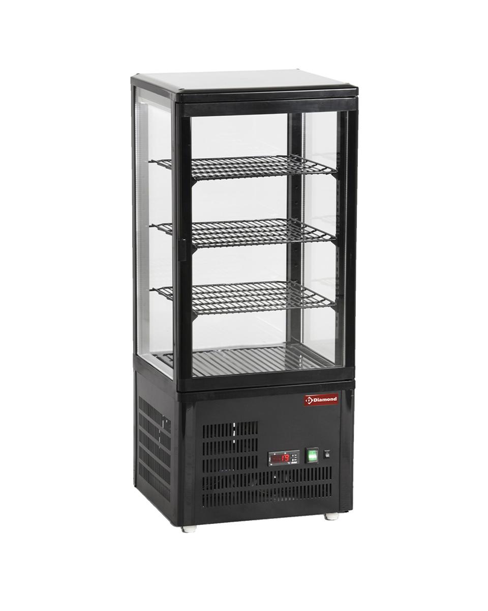 Koelvitrine - 4 Niveau's - Zwart - Diamond - MIC-48B/R6