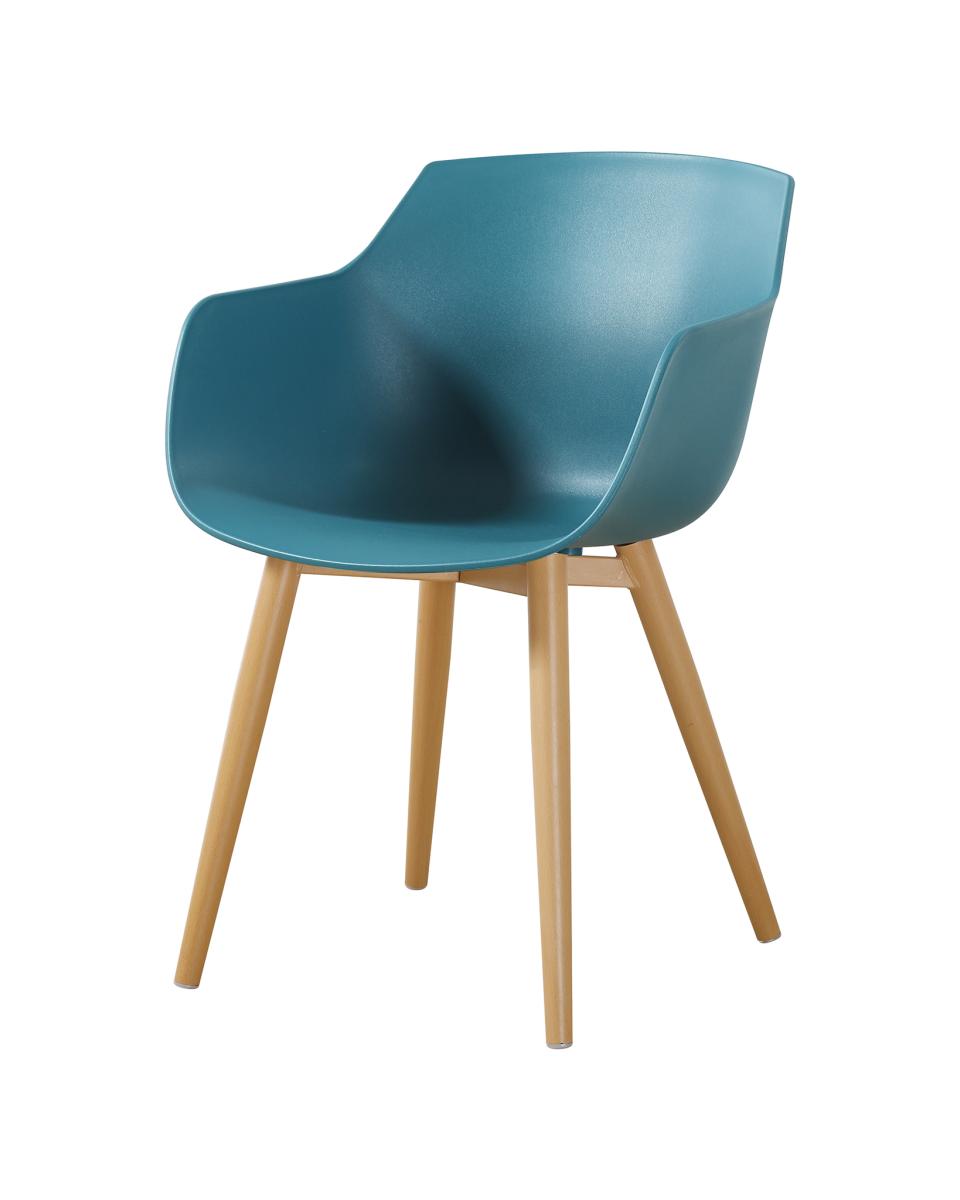 Horeca stoel - Alexia - Petrol / Hout - Promoline