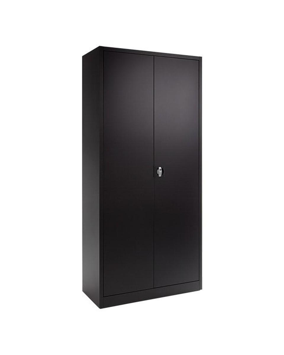 Dossierkast - Zwart - H 180 x 80 x 38 CM - Met slot - FLC