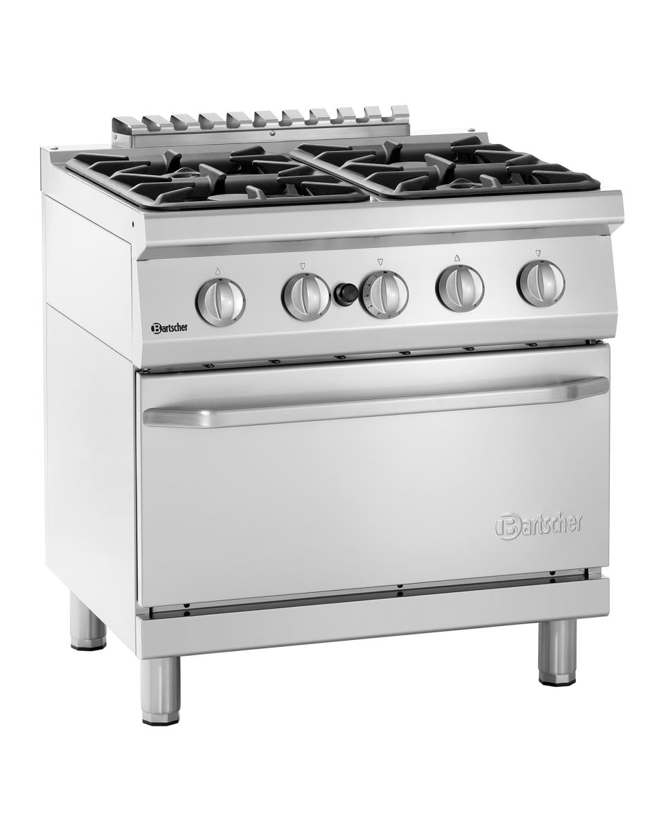 Gasfornuis - Elektrische oven - 4 pits - Bartscher - 2852341