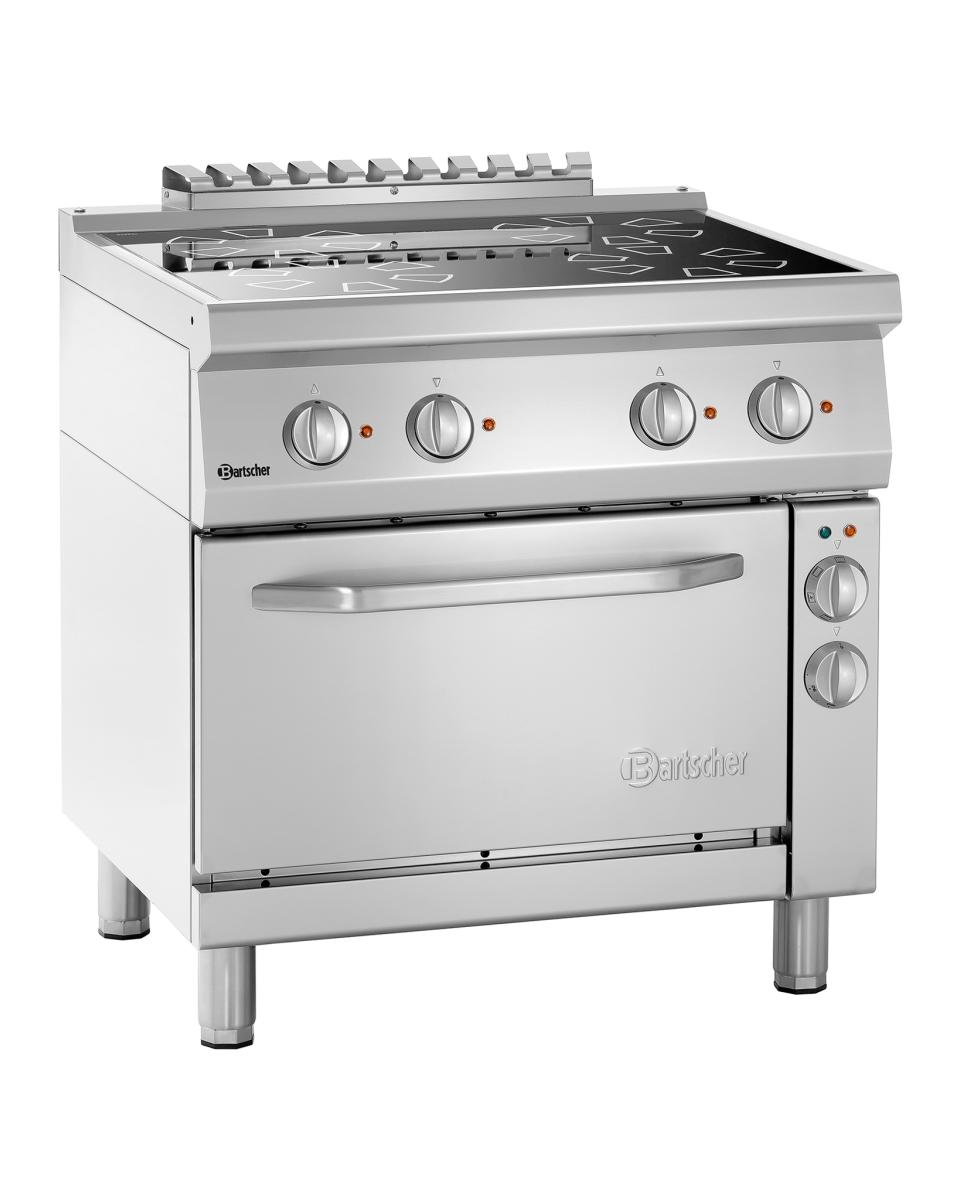 Fornuis - 4 Pits - Met oven - Keramisch - Bartscher - 287431