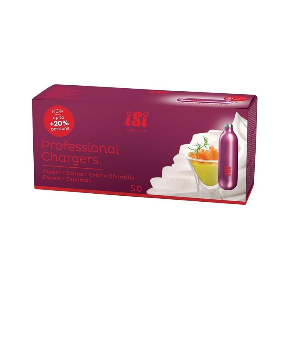 Slagroompatronen - 50 stuks - Ø 1.7 x H 6.5 CM - ISI - CB505