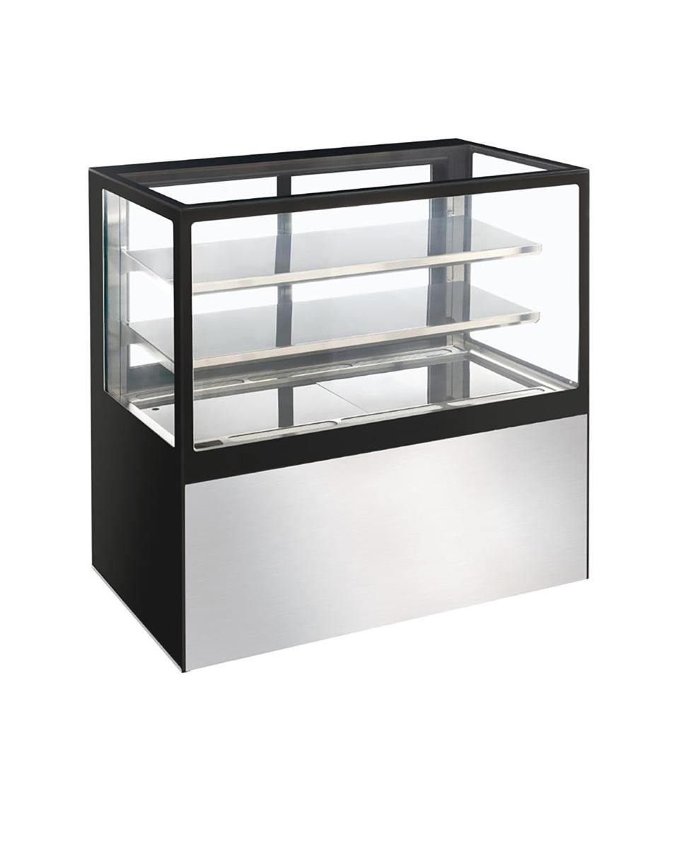 Koelvitrine - 385 Liter - H 120 x 120 x 68 CM - 1090 W - 220-240 V - RVS/Glas - Polar - DB951