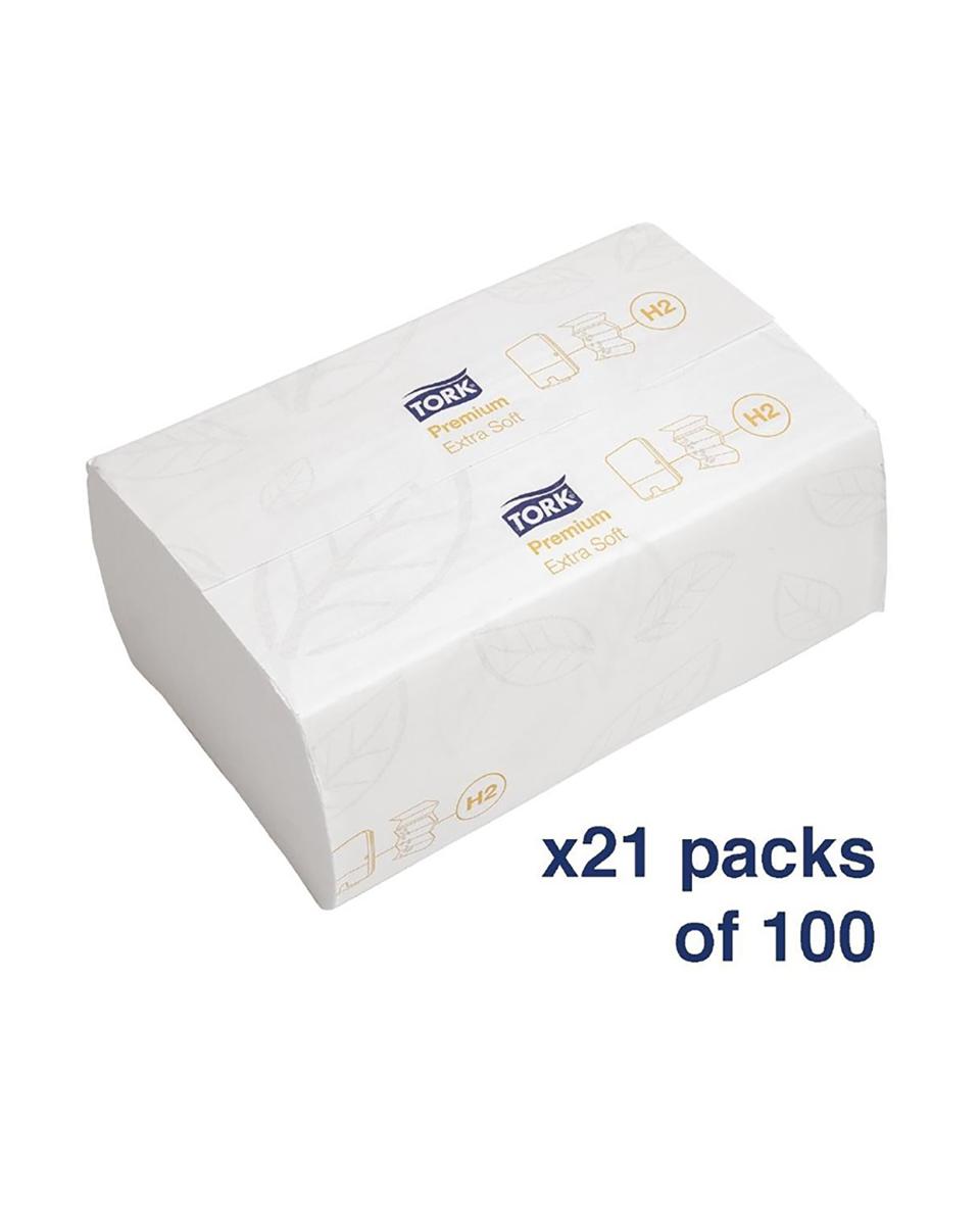 Papieren handdoeken - 2100 stuks - 21.2 CM - Tork - FA705